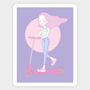 Scooter Girl Sticker